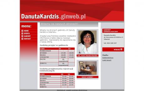Gabinet ginekologiczno-położniczy. lekarz medycyny Danuta Kardzis