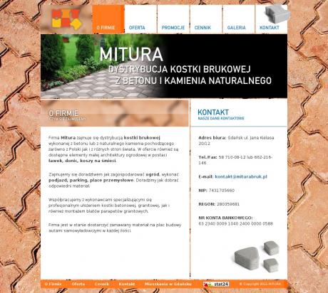 Mitura. Dystrybucja granitu, piaskowska, kostek brukowych