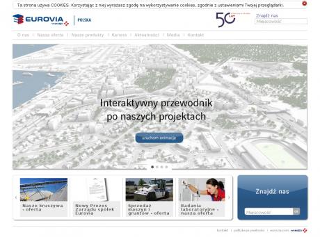 Eurovia Polska. Prace drogowe. Produkcja materiałów drogowych. Oddział wykonawczy